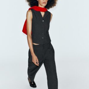PINSTRIPED TROUSERS