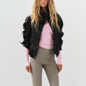 CHECK CAPRI TROUSERS