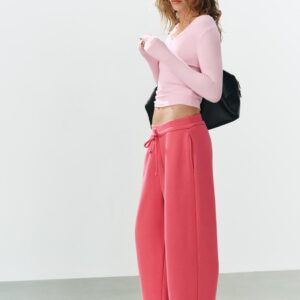 DRAWSTRING PLUSH TROUSERS