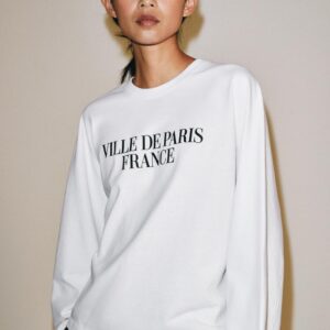 LONG SLEEVE SLOGAN T-SHIRT