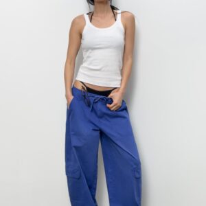 RIBBED COTTON TANK TOP