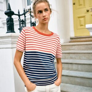 STRIPED KNIT TOP