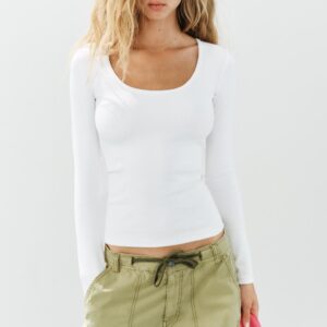 RIB CREW NECK T-SHIRT