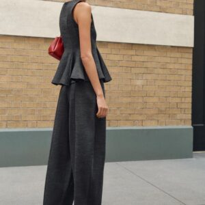 SOFT BARREL-LEG TROUSERS