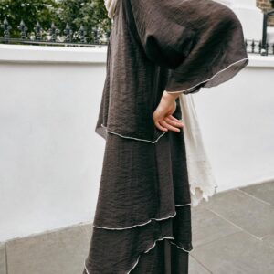 RUFFLED MIDI DRESS