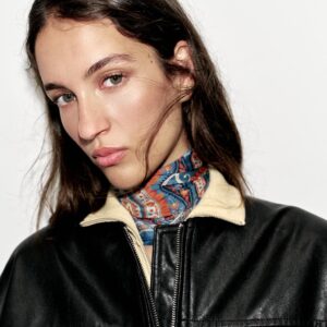 PAISLEY PRINT SILK SCARF
