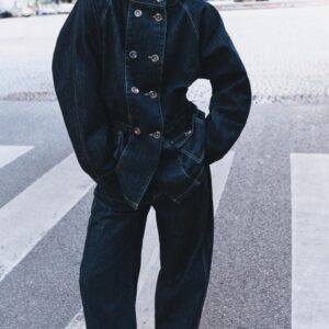Z1975 TAPERED HIGH-WAIST JEANS WITH CONTRAST TOPSTITCHING