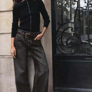 Z1975 STRAIGHT MID-WAIST BELTED JEANS