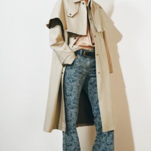 ZW COLLECTION CAPE TRENCH COAT