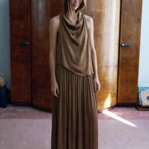 SATIN MIDI DRESS