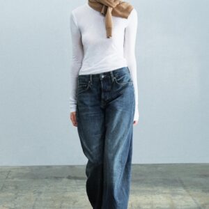 ZW COLLECTION MID-WAIST BARREL JEANS