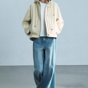 ZW COLLECTION MID-WAIST PATCHWORK WIDE-LEG JEANS