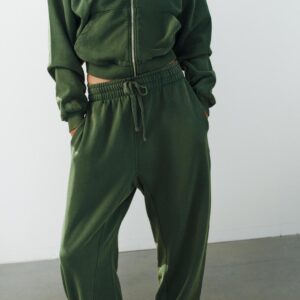 WASHED EFFECT TROUSERS