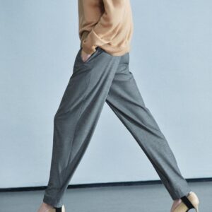 ZW COLLECTION WOOL BLEND STIRRUP TROUSERS