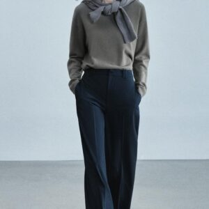 ZW COLLECTION PRESSED CREASE TROUSERS