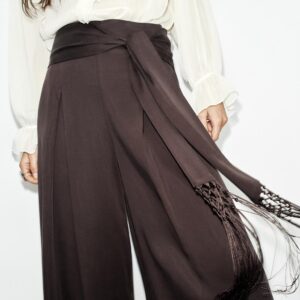 FRINGED BELT TROUSERS