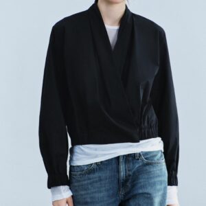 ZW COLLECTION CROSSOVER BOMBER SHIRT