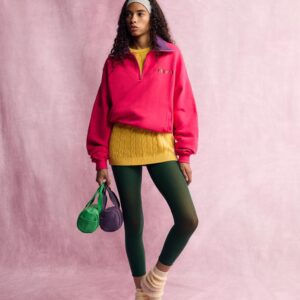FRUIT OF THE LOOM™ CONTRAST COLLAR SWEATSHIRT
