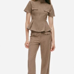 CHECKS TROUSERS WITH FLAPS
