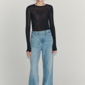 ZW COLLECTION RELAXED LOW-RISE FLARED JEANS