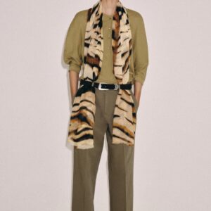ANIMAL PRINT MODAL SILK SCARF