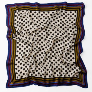PRINTED 100% VISCOSE DOTS SCARF