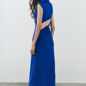 LONG DRESS WITH TIE AND OPENING