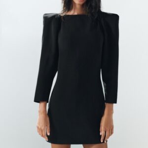 MINI DRESS WITH SHOULDER PADS