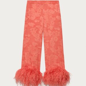 MARISA BERENSON X ZARA FEATHER TROUSERS