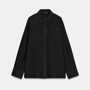 ZW COLLECTION PLAIN SHIRT WITH BIB FRONT