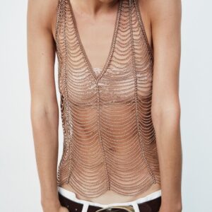 BEADED STRAPPY TOP