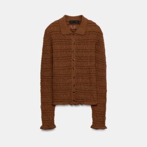 HONEYCOMB KNIT CARDIGAN