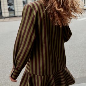STRIPED DRESS WITH BOW