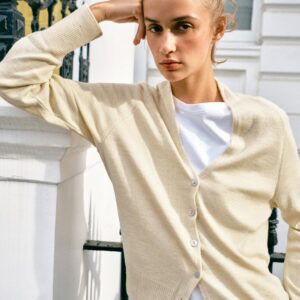 V-NECK KNIT CARDIGAN