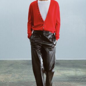 ZW COLLECTION 100% LEATHER TROUSERS