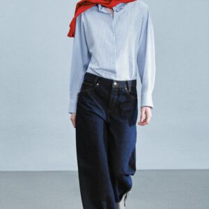 ZW COLLECTION TURN-UP LOW-RISE JEANS