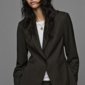 TAILORED BLAZER WITH SHOULDER PADS