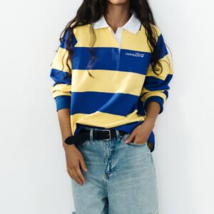 STRIPED EMBROIDERED POLO SHIRT
