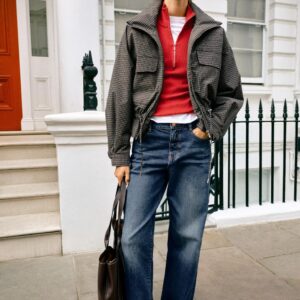 Z1975 MID-WAIST RELAXED FIT TURNED-UP JEANS