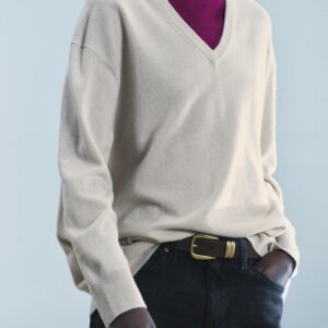100% SPLIT SUEDE LEATHER BELT WITH DOUBLE LOOP