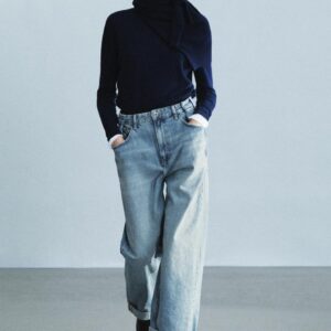 ZW COLLECTION HIGH-WAIST BAGGY-FIT JEANS