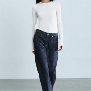 ZW COLLECTION MID-WAIST STRAIGHT JEANS