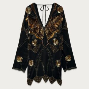 EMBROIDERED SEQUIN DRESS MARISA BERENSON X ZARA