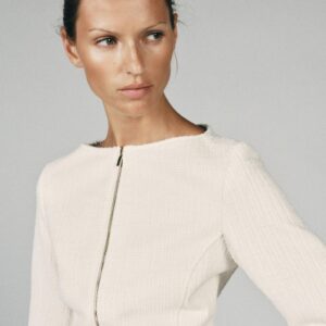 STRUCTURED BOAT NECK BLAZER