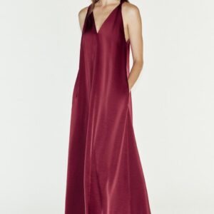 LONG SATIN DRESS