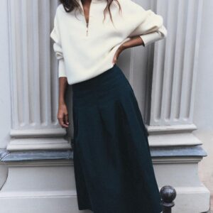 LAYERED MIDI SKIRT