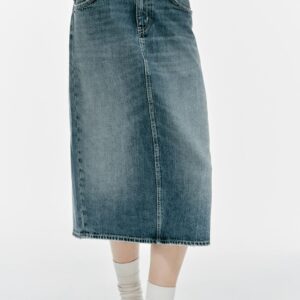 TRF DENIM MIDI SKIRT