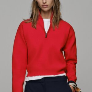 KNIT ZIP-UP JUMPER