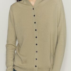 100% EXTRA-SOFT WOOL V-NECK CARDIGAN