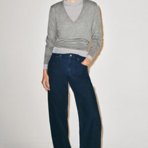 ZW COLLECTION MID-WAIST CURVED STRAIGHT JEANS